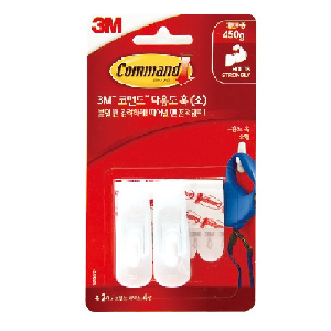 3M)코맨드 탈부착식벽걸이(다용도 훅/17002/소)