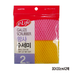 롯데망사수세미2p