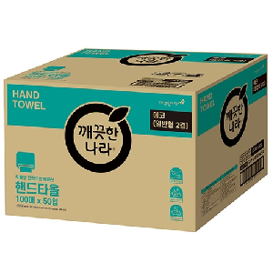 ★할인_깨끗한나라)핸드타올(에코) 5,000매(100매×50팩)