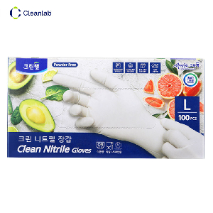 크린랩 크린 니트릴 장갑 100개입 L