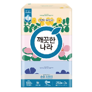 깨끗한나라)순수소프티미용티슈(250매X3개)-박스(8팩입)