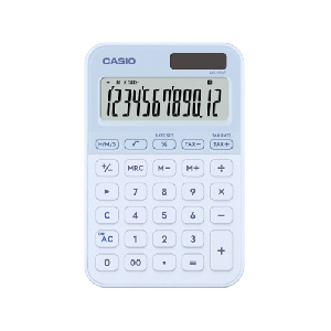 카시오)계산기(MS-20YC/블루/12자리)