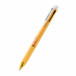 마이펜)마이볼3색 볼펜(0.38mm/엘로우)