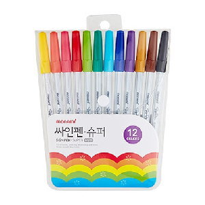 모나미)싸인펜 12색(0.7mm)