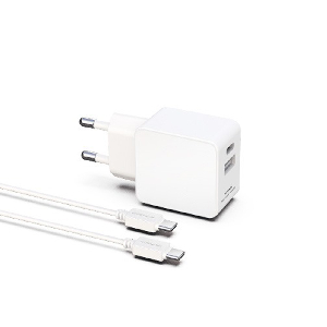 가정용충전기 10.5W C+USB포트 CtoC 케이블 4649