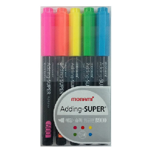 모나미)에딩 형광펜 5색세트