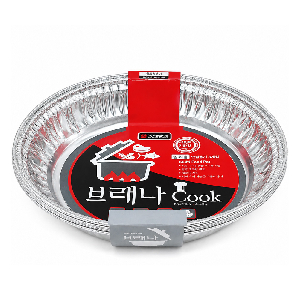 브래나 일회용 알루미늄 직화용기 3P 원형