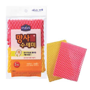 크린랩망사수세미2P