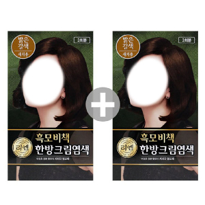 어성초 지속력향상 선명한색상 헤어칼라 밝은갈색 1+1