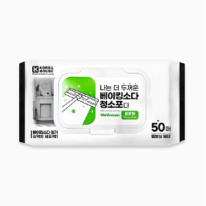 더 두꺼운 베이킹소다 청소포 중형 캡 50매