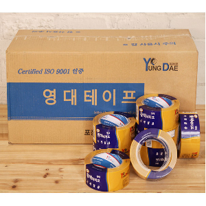 (BOX)영대황색불투명테이프(48mmx80m)_50개입