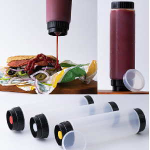 WALLPO 거꾸로 소스통 710ml 굵은소스용