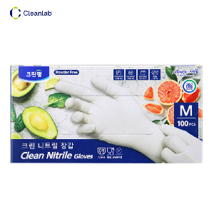 크린랩 크린 니트릴 장갑 100개입 M