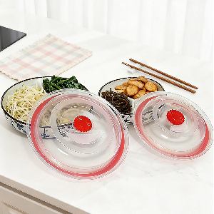설화 도자기 3칸 나눔찬통 소