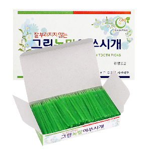 그린 녹말 이쑤시개