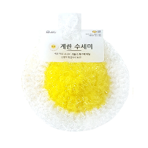 반짝이 아크릴 수세미 계란