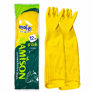 마미손 공업용 고무장갑 12호 옐로우