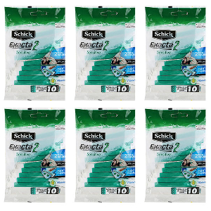 언제 어디서나 완벽한 준비 휴대용 면도기 10P 6개
