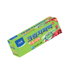 크린랩 이중지퍼백 소 18cm x 20cm 20매입