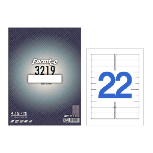 폼텍)주소용라벨(LQ-3219/20매/22칸)