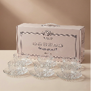 유리 찻잔 6인조 12P 세트 (1box 6개입)