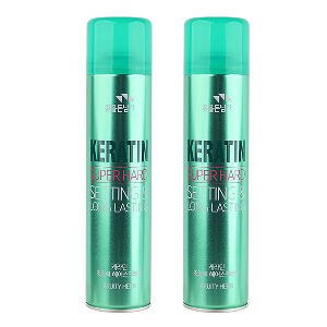 케라틴 실크프로테인 헤어스프레이 허브향 300ml 2개