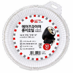롯데 이라이프 에어프라이어 종이호일 23cm 30매