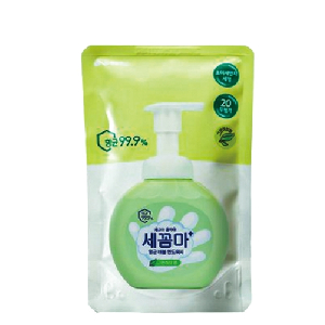 LG생건)세균아꼼짝마 버블향균 핸드워시(그린허브/리필/200㎖)
