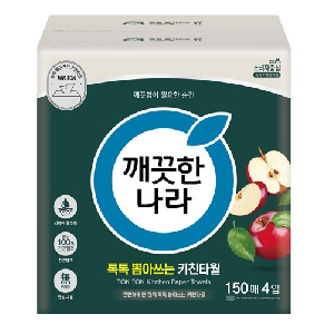 깨끗한나라)뽑아쓰는키친타올(150매X4입)