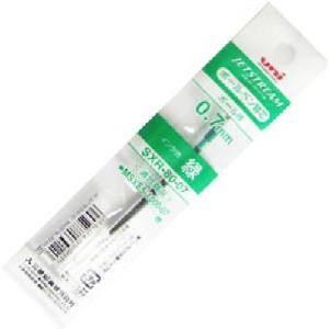 미쯔비시)제트스트림 다색볼펜 리필(SXR-80-07/0.7mm/녹)-다스(10개입)