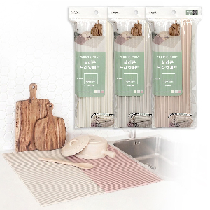 실리콘 드라잉매트 물빠짐 식기건조 싱크롤
