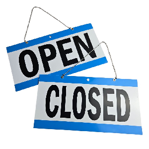 OPEN CLOSED 도어사인 매장 영업 안내 표지