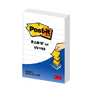 3M)포스트-잇 팝업리필용(KR-320/화이트라인)