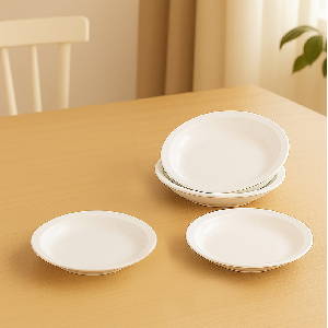 본차이나 원형접시 4P세트 20.5cm