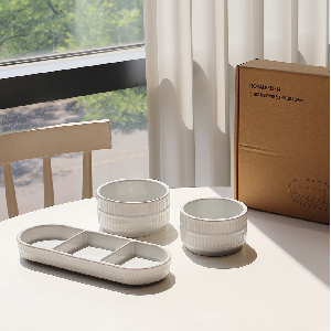 로얄보덴 주름 공대 1인 식기세트 3P (1BOX 8개입)