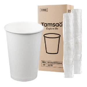 [구매대행]탐사 고평량 종이컵 무인쇄 380ml(300개입)