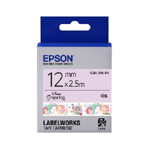 EPSON)라벨프린터리본 디즈니하트(SGR12PB)흰색/흑문자