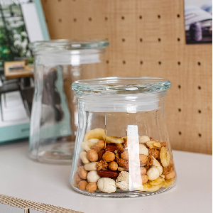 투명 유리 밀폐 저장 용기 병 공병 유리병 650ml