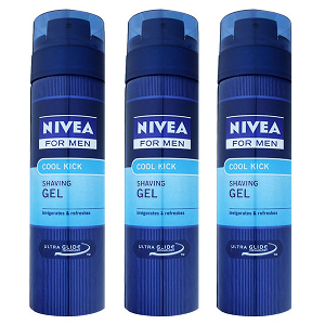 니베아 비타민함유 쿨링 면도 쉐이빙젤 200ml 3개