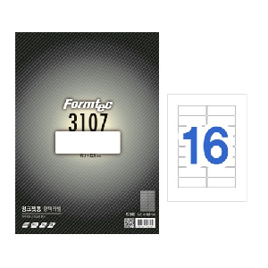 폼텍)잉크젯용광택라벨(PS-3107/10매/16칸)