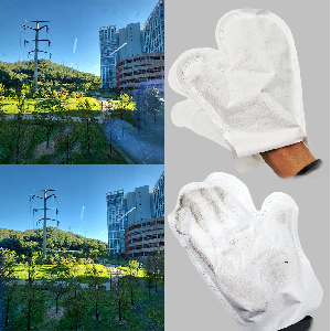 10매 국산 방수 코팅 먼지 털이 청소 장갑 부직 포 정전기 