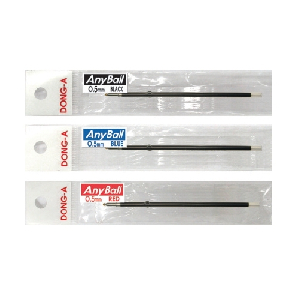 동아)애니볼 리필(0.5mm)흑색(12개입)