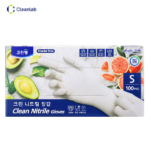 크린랩 크린 니트릴 장갑 100개입 S