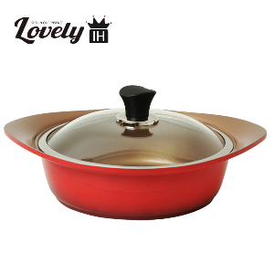 퀸센스 러블리 세라믹 전골냄비 24cm  (인덕션겸용)
