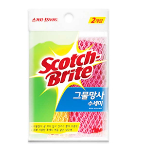 3M그물망사수세미2P