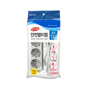 롯데스위치멀티탭3구1.5m