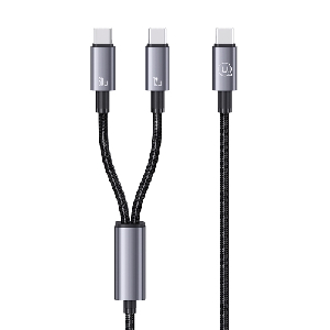 유삼스)2-in-1 72W 알루미늄 초고속충전/데이터케이블 1.2m