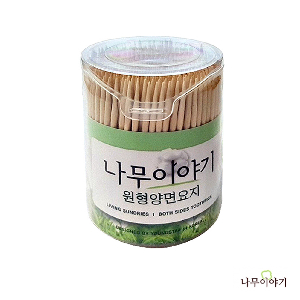 나무이야기 원형양면이쑤시개 500개입