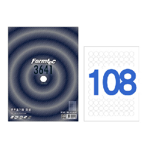 폼텍)분류표기용라벨(LQ-3641/20매/108칸)