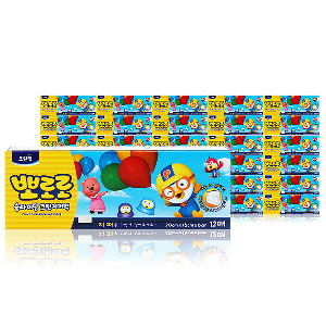 (BOX)크린랩 뽀로로 슬라이딩지퍼백(소)20x16x12매_24개입